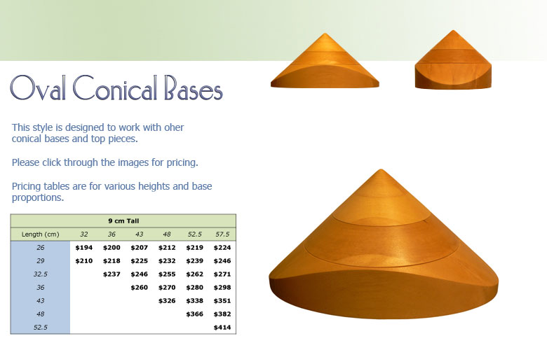 Oval Conical Bases 3